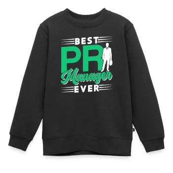Bester Pr Manager Überhaupt Beruf Public Relations - Kinder Premium Organic Sweatshirt - Schwarz - Vorne - AI Model Kid Female (0cm)