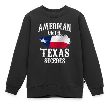 Amerikaner Bis Zur Abspaltung Von Texas Texaner - Kinder Premium Organic Sweatshirt - Schwarz - Vorne - AI Model Kid Female (0cm)