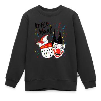 Karneval Kostüm Kölle Alaaf Herz Köln Clown - Kinder Premium Organic Sweatshirt - Schwarz - Vorne - AI Model Kid Female (0cm)