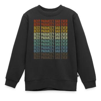 Bester Sittich-Vater aller Zeiten Sittich Wellensi - Kinder Premium Organic Sweatshirt - Schwarz - Vorne - AI Model Kid Female (0cm)