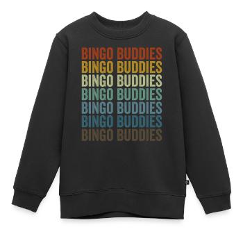 Copains de bingo Joueurs de bingo Copains de bingo - Sweat Premium enfant bio - noir - Devant - AI Model Kid Female (0cm)