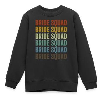 Douche nuptiale Dinosaure - Sweat Premium enfant bio - noir - Devant - AI Model Kid Female (0cm)