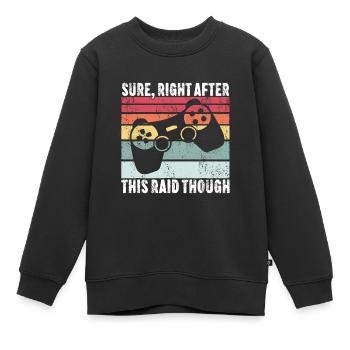 Bien sûr juste après ce raid drôle de joueur cadeauvideo g - Sweat Premium enfant bio - noir - Devant - AI Model Kid Female (0cm)