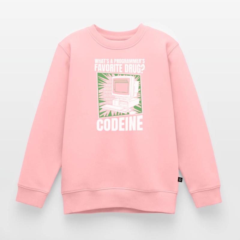 Développeur Coder Programmeur Codein Sweat Premium enfant bio