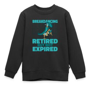 Breakdance Breakdancer Breakdancing Pensioner - Kids Premium Organic Sweatshirt - black - Front - AI Model Kid Female (0cm)