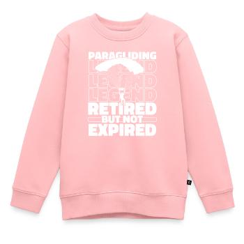 Paragleiter Paragleiten Rentner - Kinder Premium Organic Sweatshirt - Rosa - Vorne - AI Model Kid Female (0cm)