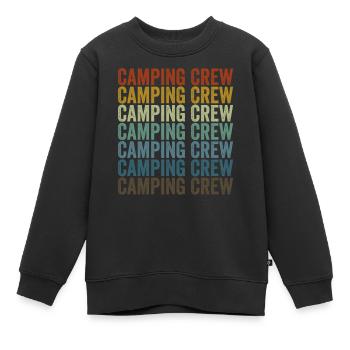 Camping-Crew Camping-Crew Camping-Zusammenstellung - Kinder Premium Organic Sweatshirt - Schwarz - Vorne - AI Model Kid Female (0cm)