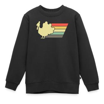 Action de grâce - Sweat Premium enfant bio - noir - Devant - AI Model Kid Female (0cm)