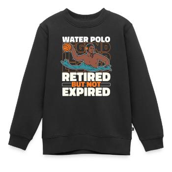 Wasserball Wasserballer Im Ruhestand - Kinder Premium Organic Sweatshirt - Schwarz - Vorne - AI Model Kid Female (0cm)