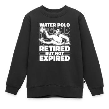 Retraités water-polo water-polo - Sweat Premium enfant bio - noir - Devant - AI Model Kid Female (0cm)