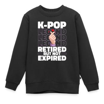 K Pop Kpop Korean Pop Im Ruhestand - Kinder Premium Organic Sweatshirt - Schwarz - Vorne - AI Model Kid Female (0cm)