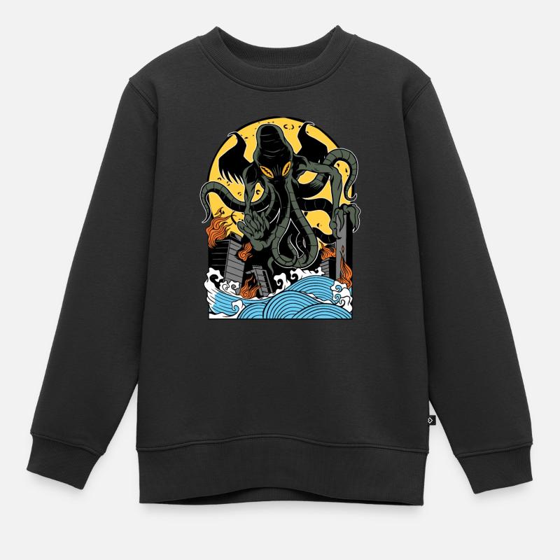Dieu Cthulhu - Sweat Premium enfant bio - noir