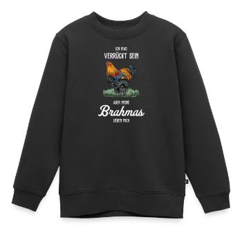 Brahma Hühner I Chicken Geflügel Motiv für - Kinder Premium Organic Sweatshirt - Schwarz - Vorne - AI Model Kid Female (0cm)