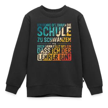 Ich Denke Oft Daran Die Schule Zu Schwänzen Lustig - Kinder Premium Organic Sweatshirt - Schwarz - Vorne - AI Model Kid Female (0cm)