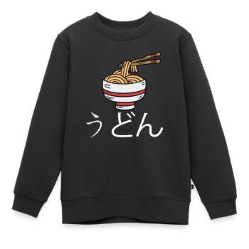 Udon-nudeln - Kinder Premium Organic Sweatshirt - Schwarz - Vorne - AI Model Kid Female (0cm)