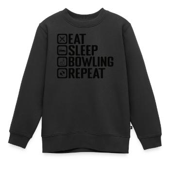 Bowling Cone Spareball Pins Ball Strike - Sweat Premium enfant bio - noir - Devant - AI Model Kid Female (0cm)