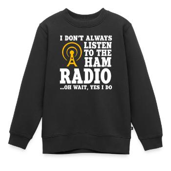 Jambon - Sweat Premium enfant bio - noir - Devant - AI Model Kid Female (0cm)
