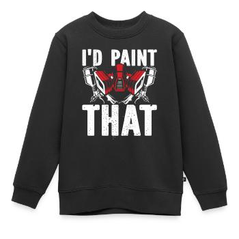 Maler Lackierer - Kinder Premium Organic Sweatshirt - Schwarz - Vorne - AI Model Kid Female (0cm)