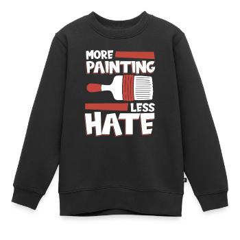 Maler Lackierer Kalt - Kinder Premium Organic Sweatshirt - Schwarz - Vorne - AI Model Kid Female (0cm)