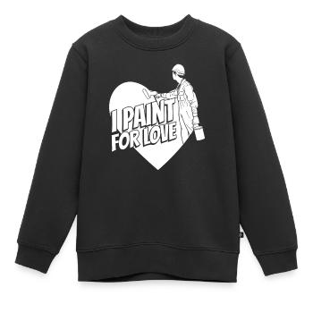Maler Lackierer - Kinder Premium Organic Sweatshirt - Schwarz - Vorne - AI Model Kid Female (0cm)