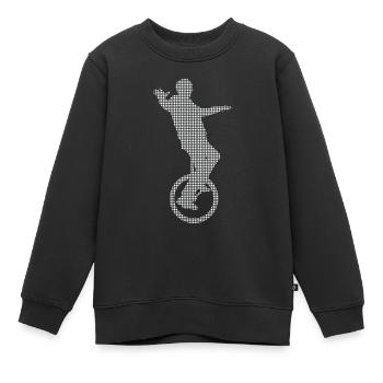 Einrad - Kinder Premium Organic Sweatshirt - Schwarz - Vorne - AI Model Kid Female (0cm)
