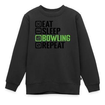 Bowling Cone Spareball Pins Ball Strike - Sweat Premium enfant bio - noir - Devant - AI Model Kid Female (0cm)