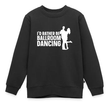 Salle de bal - Sweat Premium enfant bio - noir - Devant - AI Model Kid Female (0cm)