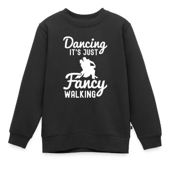 Salle de bal - Sweat Premium enfant bio - noir - Devant - AI Model Kid Female (0cm)