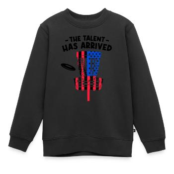 Das Talent ist da - Kinder Premium Organic Sweatshirt - Schwarz - Vorne - AI Model Kid Female (0cm)