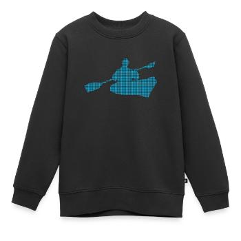 Kanusport - Kinder Premium Organic Sweatshirt - Schwarz - Vorne - AI Model Kid Female (0cm)