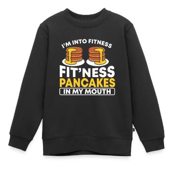 Pfannkuchen Food Lover Best Pancake Maker - Kinder Premium Organic Sweatshirt - Schwarz - Vorne - AI Model Kid Female (0cm)