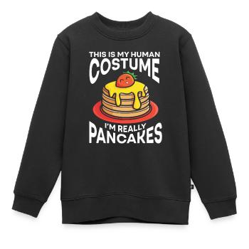 Pfannkuchen Food Lover Best Pancake Maker - Kinder Premium Organic Sweatshirt - Schwarz - Vorne - AI Model Kid Female (0cm)