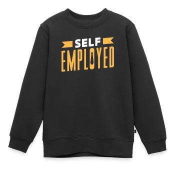 Freelance indépendant Freelance - Sweat Premium enfant bio - noir - Devant - AI Model Kid Female (0cm)