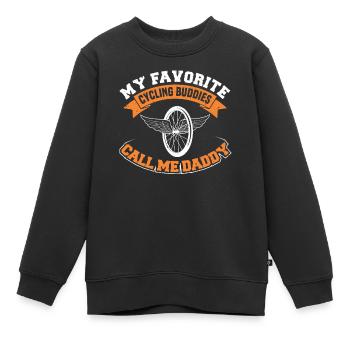 Mon appel préféré de Cycling Buddies - Sweat Premium enfant bio - noir - Devant - AI Model Kid Female (0cm)