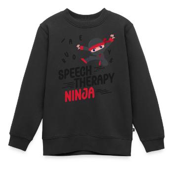 Speech Therapist Therapy Assistant - Kinder Premium Organic Sweatshirt - Schwarz - Vorne - AI Model Kid Female (0cm)