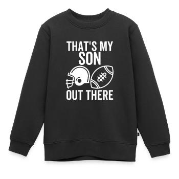 C’est mon fils là-bas - Sweat Premium enfant bio - noir - Devant - AI Model Kid Female (0cm)