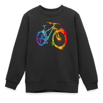 Splash Mountain Bike Rider VTT VTT - Sweat Premium enfant bio - noir - Devant - AI Model Kid Female (0cm)