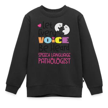 Speech Therapist Therapy Assistant - Kinder Premium Organic Sweatshirt - Schwarz - Vorne - AI Model Kid Female (0cm)