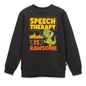 Speech Therapist Therapy Assistant - Kinder Premium Organic Sweatshirt - Schwarz - Vorne - AI Model Kid Female (0cm)