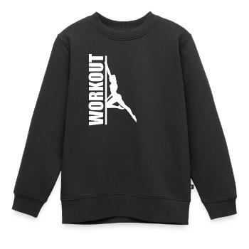 Pole Dancer Pole Dance | Pole Dance - Sweat Premium enfant bio - noir - Devant - AI Model Kid Female (0cm)