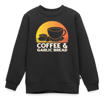 Ail Ail Pain Pain Cadeau alimentaire - Sweat Premium enfant bio - noir - Devant - AI Model Kid Female (0cm)