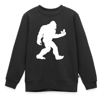 Ail Ail Pain Pain Cadeau alimentaire - Sweat Premium enfant bio - noir - Devant - AI Model Kid Female (0cm)