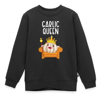 Ail Ail Pain Pain Cadeau alimentaire - Sweat Premium enfant bio - noir - Devant - AI Model Kid Female (0cm)