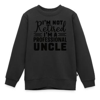Bester Onkel Schlechter Einfluss Familie Geschenk - Kinder Premium Organic Sweatshirt - Schwarz - Vorne - AI Model Kid Female (0cm)