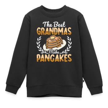 Pfannkuchen Food Lover Best Pancake Maker - Kinder Premium Organic Sweatshirt - Schwarz - Vorne - AI Model Kid Female (0cm)