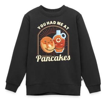 Pfannkuchen Food Lover Best Pancake Maker - Kinder Premium Organic Sweatshirt - Schwarz - Vorne - AI Model Kid Female (0cm)