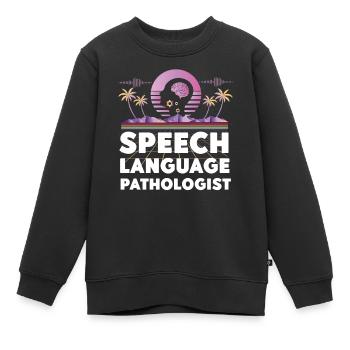 Speech Therapist Therapy Assistant - Kinder Premium Organic Sweatshirt - Schwarz - Vorne - AI Model Kid Female (0cm)