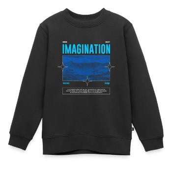 Imagination Streetwear - Kinder Premium Organic Sweatshirt - Schwarz - Vorne - AI Model Kid Female (0cm)