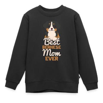 Berner - Kinder Premium Organic Sweatshirt - Schwarz - Vorne - AI Model Kid Female (0cm)