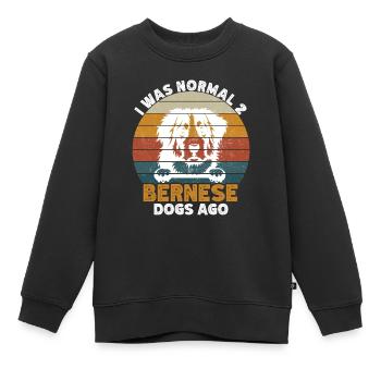 Berner - Kinder Premium Organic Sweatshirt - Schwarz - Vorne - AI Model Kid Female (0cm)